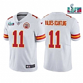 Men & Women & Youth Kansas City Chiefs #11 Marquez Valdes-Scantling White Super Bowl LVII Patch Vapor Untouchable Limited Stitched Jersey,baseball caps,new era cap wholesale,wholesale hats